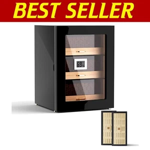 Elegante Humidor de Puros para 150 Puros con Forro de Cedro Español y Puerta Magnética - Imagen 1 de 9