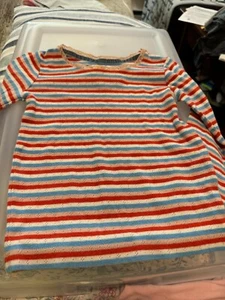 Boden Long Sleeve Pointelle Multicolored Top - Size 4-5Y - Picture 1 of 8