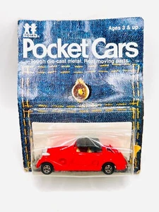 UNPUNCHED MOC Mint on Card Tomy Tomica POCKET CARS 1937 PACKARD COUPE ROADSTER - Picture 1 of 6