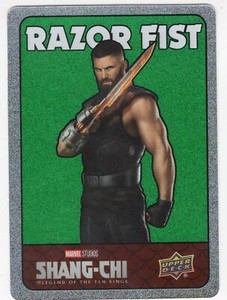 Upper Deck Marvel Shang-Chi Green Spectromatic Stickers SS-27 Razor Fist