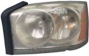 Driver Headlight With Dome Cover Over Outer Bulb Fits 05-06 DAKOTA 408674