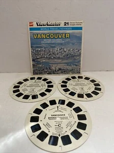 VIEW-MASTER De Colección CONJUNTO de 3 CARRETES Vancouver Columbia Británica Paquete GAF A 012C - Imagen 1 de 2