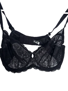 NWT Felina Paramour Bra Black Lace Underwire Style  115073 44C 44 C - Picture 1 of 5