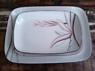 Winfield California china dishes PINK BROWN vintage serving platter tray 3pc set