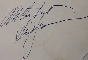 VINTAGE SIGNED 5X8 DAVID JANSSEN CUT SIGNATURE JSA COA AUTHENTICATED AUTO - Picture 1 of 1