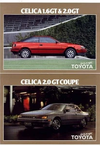 Two 1986 TOYOTA ST162 CELICA New Zealand 2p Brochures 2.0 GT LIFTBACK & COUPE - Picture 1 of 3