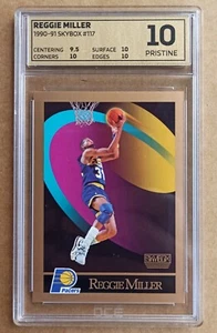 Reggie Miller Skybox 1990/91 - NBA Card #117 OCE 10 PRISTINE not PSA - Picture 1 of 2