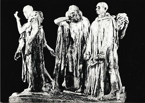 postcard AUGUSTE RODIN Les Bourgeois de Calais Skulptur Hundred Years' War