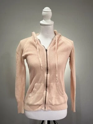 Pink Sonoma Waffle Knit Hoodie Size XS EUC - Image 1 of 4