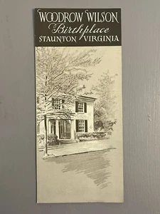 Staunton Virginia Vintage Travel Brochure Woodrow Wilson Birthplace 1940's - Picture 1 of 3