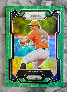 Mira telescópica verde Prizm Jake Bloss #229 - 2024 Panini Prizm 32/75 - Imagen 1 de 2