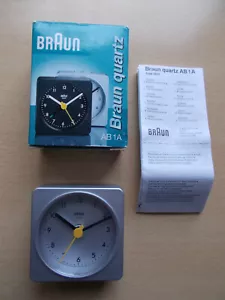 BRAUN AB 1A Quarzwecker silber Reisewecker wie neu - funktioniert einwandfrei - Bild 1 von 3