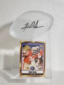 49ers 2008 Fred Dean Admento Momento Signed Commemorative Plaque Trophy - Picture 1 of 2