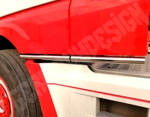 3-teilig Edelstahl Unten Spoiler passend Daf für XF106 - Ohne Led's - Afbeelding 1 van 4