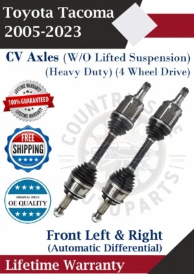Nuevos ejes CV delanteros OE para Toyota Tacoma 2005-2023 4x4 HD garantía de por vida Foto 1 de 4