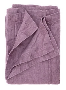 Bettüberwurf Tagesdecke "Rasa" 100% Leinen 250 x 280 cm "Stonewashed", Grau-lila - Bild 1 von 5