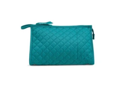 Bolso de cosméticos Vera Bradley Trapecio Forever Green Talla 9 x 5,75 Nuevo con etiquetas Foto 1 de 3