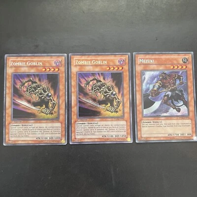 *LOT* 2 x Goblin Zombie - PTDN-EN098 - 1st Ed *ITALIAN* && Mezuki - PPO2-ENO16 - Image 1 of 3