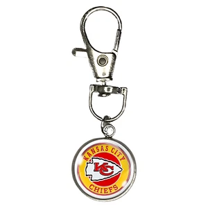 Chiefs Football Zipper Pulls/Backpack tags/Purse Danglers - Picture 1 of 1