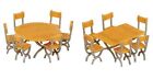 Walthers Scenemaster 4191 HO Scale Tables and Chairs - Kit