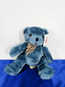 Blauer 8 Zoll Teddybär Plüsch von Plush Appeal - Bild 1 von 8