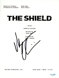 MICHAEL CHIKLIS SIGNIERT THE SHEILD VOLLE PILOT EPISODE SKRIPT AUTOGRAMM COA - Bild 1 von 2