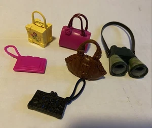 Barbie My Scene Purses Accessories + Binoculars 6 Pcs. Good - Picture 1 of 18