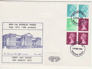 GB Briefmarken Ersttagsbrief Maschine endgültig BUCHSCHEIBE x841r (1/2p bis 6p) 1976 - Bild 1 von 1