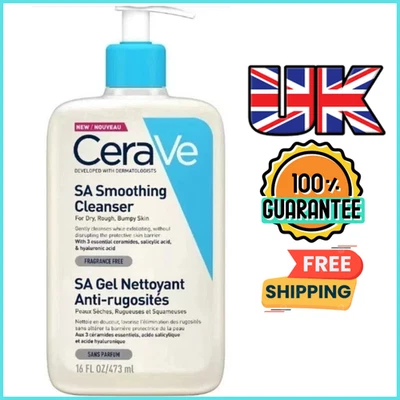 CeraVe SA Glättender Gesichts- und Körperreiniger für trockene, raue und holprige Haut 473 ml