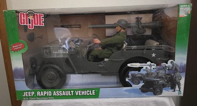 GI Joe Rapid Assault Jeep Vehículo y Figura de Acción Conjunto Hasbro 2003 Nuevo en Caja Foto 1 de 4