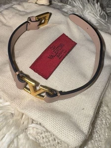 Valentino Damen Armband Rosa Leder Limitiert Selten Beliebte Produkte Japan - Bild 1 von 8