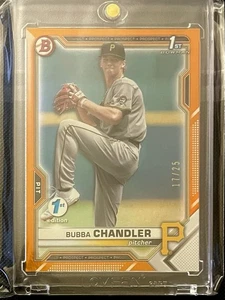 Bowman Draft 2021 - Chrome Bubba Chandler #BDC-41 refractor naranja/25 (RC) - Imagen 1 de 2