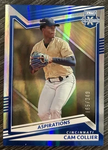 2022 Elite Extra Edition Cam Collier Aspirations Blue /349 Reds #18 - Picture 1 of 1