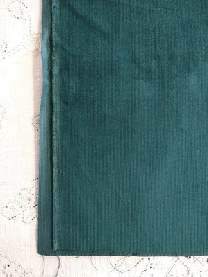 Dark Green Cotton Corduroy Fabric 16" x 48" Cut Continuous - Image 1 of 4