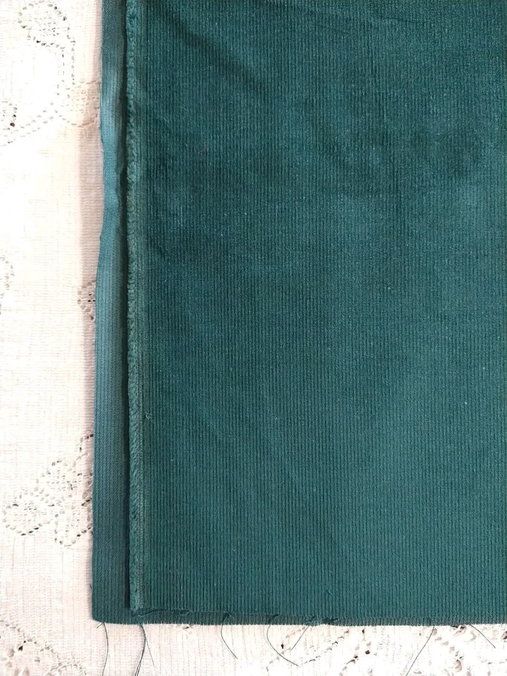 Dark Green Cotton Corduroy Fabric 16" x 48" Cut Continuous - Image 1 of 4