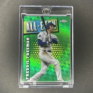 Freddie Freeman 2025 Topps Chrome LogoFractor All-Etch Green Refractor #23/99 - Picture 1 of 3
