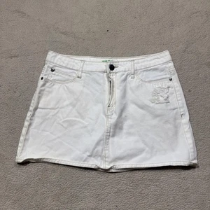 Falda Dream Out Loud de Selena Gomez para mujer 5 blanca denim envejecida para jóvenes - Imagen 1 de 14