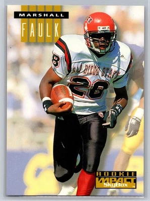 1994 SkyBox Impact #274 Marshall Faulk RC Indianapolis Colts - Image 1 of 2