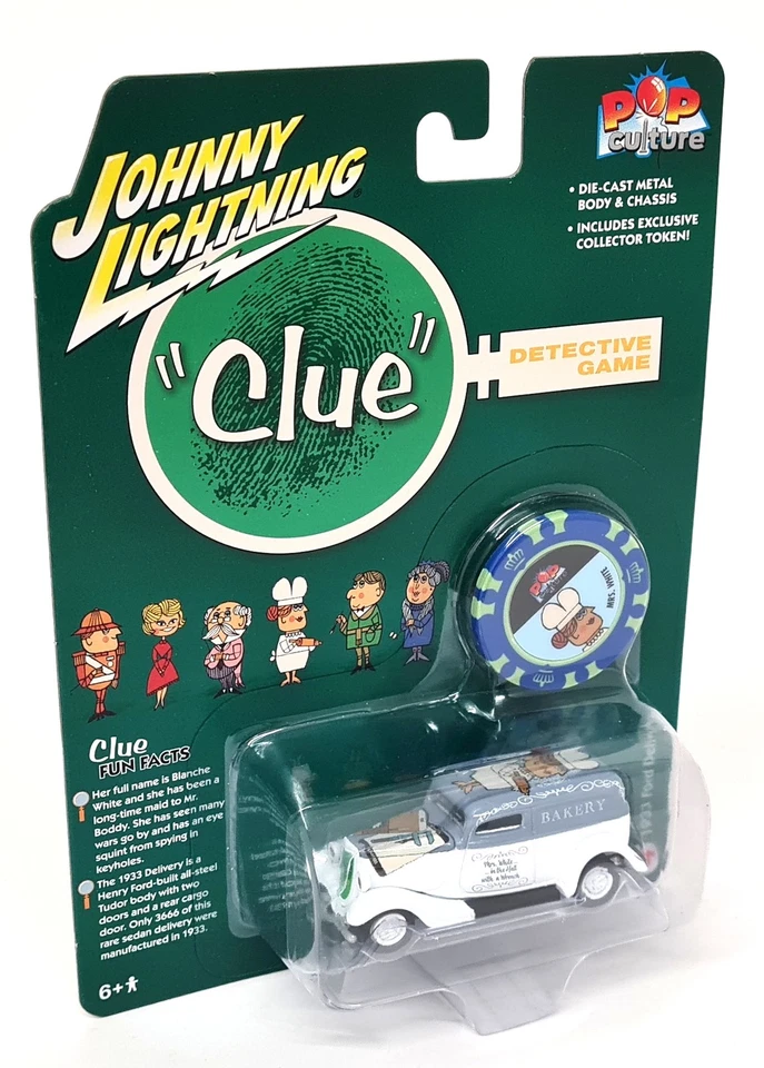 Johnny Lightning 1/64 Scale JLPC009 - 1933 Ford Delivery - Clue Mrs White