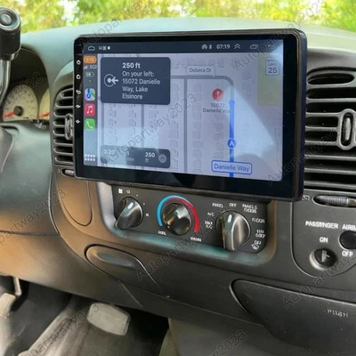Radio estéreo inalámbrica para automóvil Ford F150 1997-2004 Android 15 CarPlay GPS navegación BT Foto 1 de 4