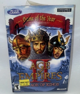 VTG Age of Empires 2: The Age of Kings (PC CD-Rom, 2002) Microsoft Computer Game - Image 1 of 4