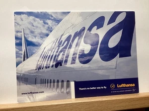 Lufthansa Boeing 747-400: - Vintage Postcard - Picture 1 of 3