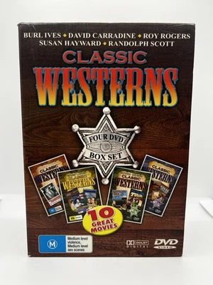 Classic Westerns: 10 Great Movies - 4 DVD Boxset All Regions Brand New & Sealed - Image 1 of 4
