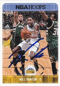 WILL BARTON DENVER NUGGETS SIGNED CARD TORONTO RAPTORS WIZARDS TRAIL BLAZERS - Picture 1 of 1