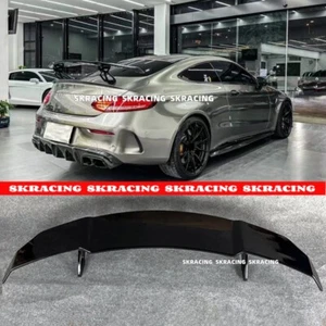 For 2015-2023 Mercedes Benz W205 C63 Coupe Gloss Black ABS Trunk Spoiler Wing - Picture 1 of 21