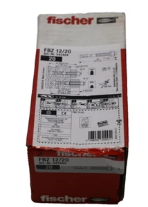 FISCHER FBZ 12/20/120 Bulloni di Ancoraggio per Montaggio Pre-Passaggio,543404, 20 Pezzi - Foto 1 di 2