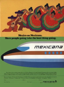 1978 Mexicana Airlines: Mexico on Mexicana Vintage Print Ad - Picture 1 of 1