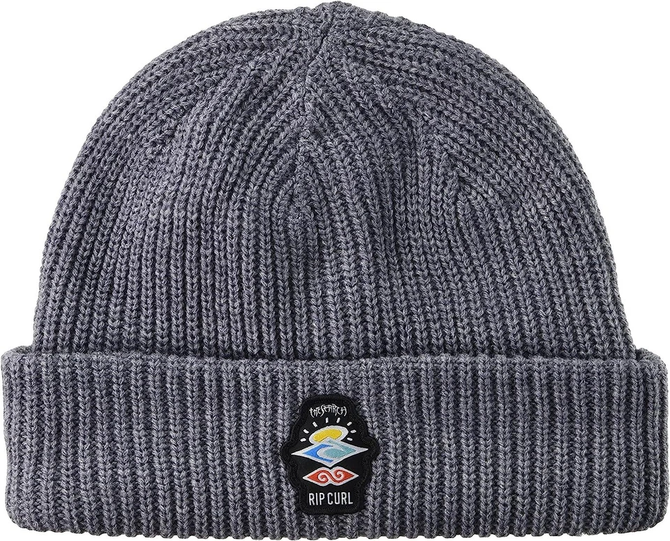 RIP CURL Men's Beanie ICONS REG - Grey - One Size - NWT - LAST ONE LEFT - Image 1 of 1