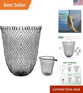 Handmade Fishing Landing Net Replacement - Ideal for Catch-and-Release Fishing - Picture 1 of 10