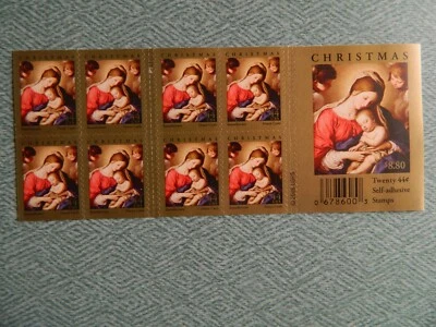 US  # 4424a, 44c Christmas Madonna & Child, Booklet of 20 stamps, MNH  (F) - Image 1 of 2